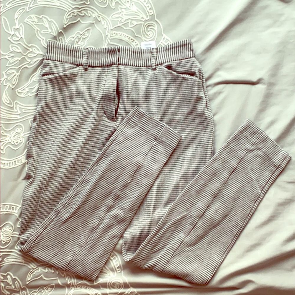 Express Houndstooth 6L Skinny High-rise pants